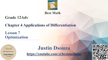 Optimization  | Applications of Differentiation |
