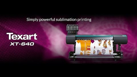 Roland DG Texart XT-640; Dye-Sublimation Printing Reimagined