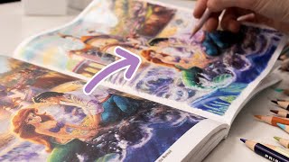 Thomas Kinkade Disney Adult Coloring Book Challenge: The Little Mermaid