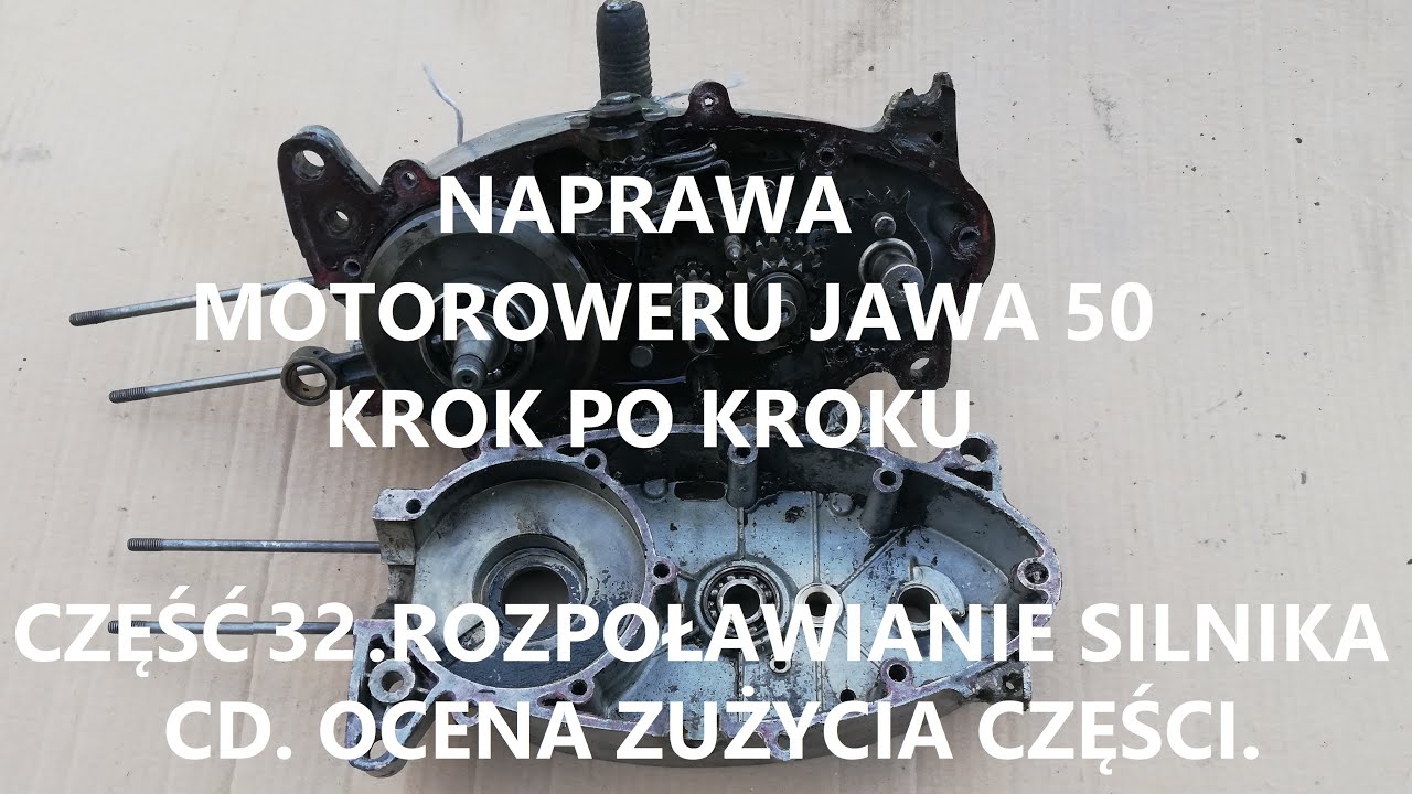 32.Naprawa motoroweru Jawa 50.Rozbiórka silnika cz.5. Skrzynia biegów(gearbox).