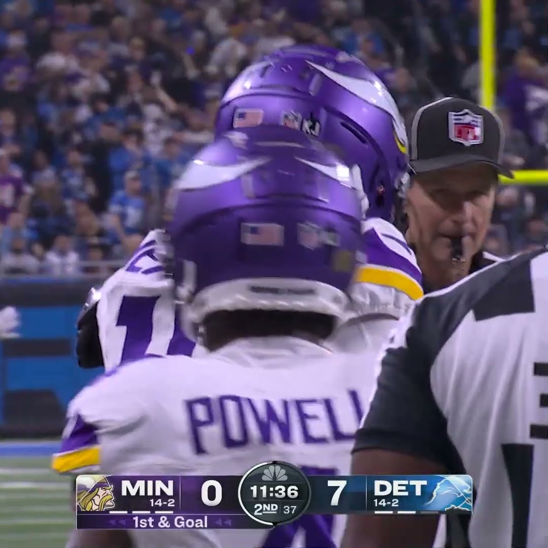 Justin Jefferson catches for a 31-yard Gain vs. Detroit Lions