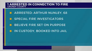 1 arrested in connection with Grundy County fire