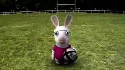 Rabbids can't play rugby - YouTube