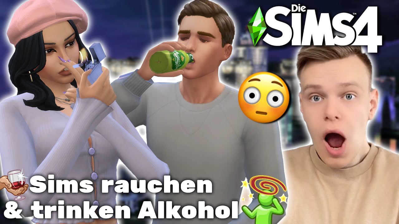 Sims können RAUCHEN und ALKOHOL trinken 😨 Die Sims 4 Basemental Drug