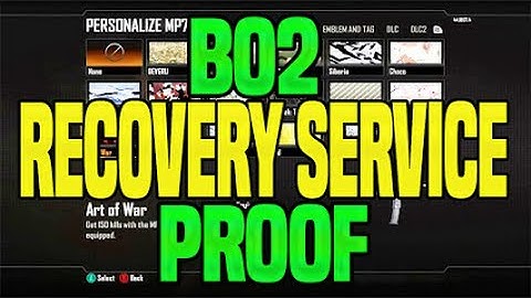 BO2 Recovery Service Proof (Read Desc)