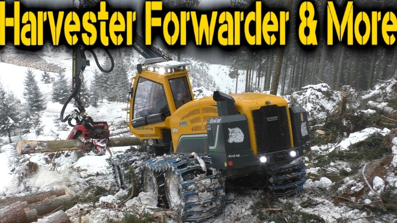 Eco Log 688E & Waratah H415 | Windblow Harvesting