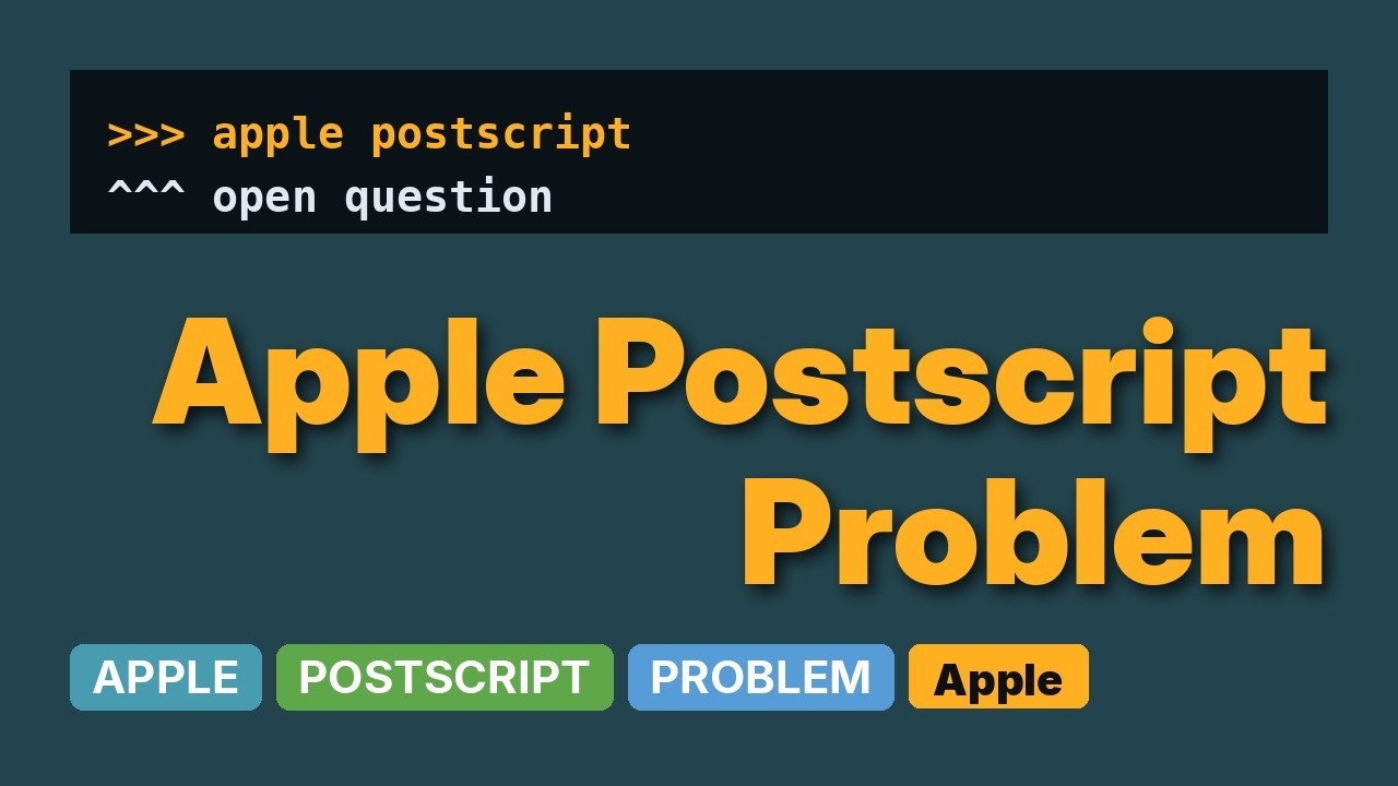 Apple: How do I use OS X Print/Save as Postscript to produce a custom ...
