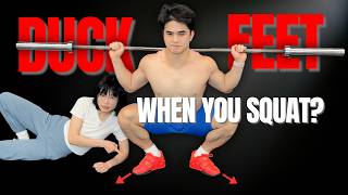 Squatting with Duck Feet? DO NOT Force Your Feet Straight! (Do This Instead)