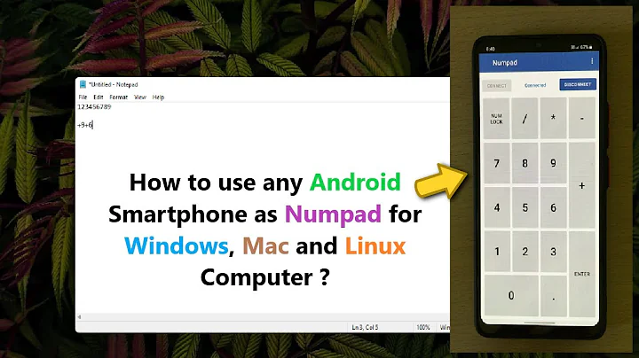 How to use any Android Smartphone as Numpad for Windows, Mac and Linux Computer ?