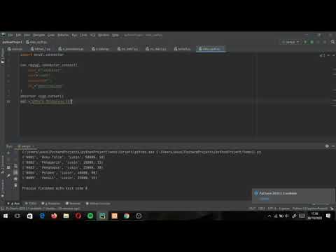 Update Data Table Menggunakan Bahasa Pemrograman PYTHON