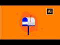 Create a Mailbox Icon | Adobe Illustrator Tutorial