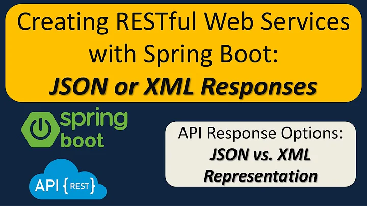 Returning Object as JSON or XML Representation - RESTful Web Services with Spring Boot
