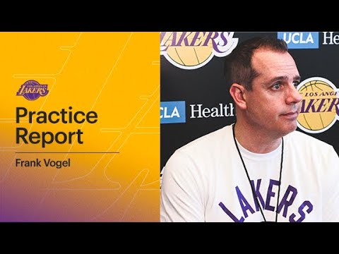 Frank Vogel is committed to the stretch run and is focused on one game at a time | Lakers Practice