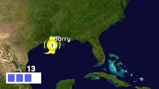 Track Animation Test #3 - Hurricane Barry