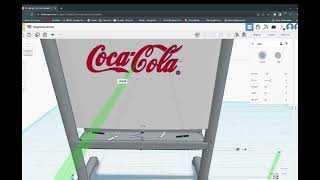 2023 Creative computing project. Whiteboard with Cola logo