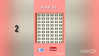 Are you a genius then find the different numbersFocus test |last one is tricky 🧐#viral#mathspuzzle