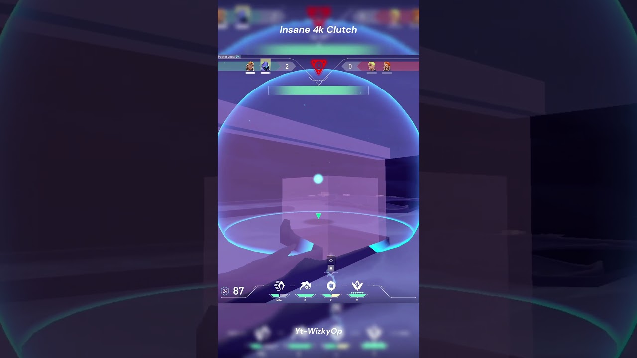 Insane 4k Clutch Omen Outplay In Valorant⚡ 