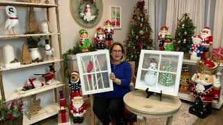 Plow & Hearth LED Holiday Window Wall Art on QVC