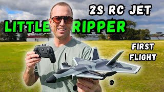 Flight review and unboxing 2S RC Jet KF700 J-20 4 channel brushless rc plane