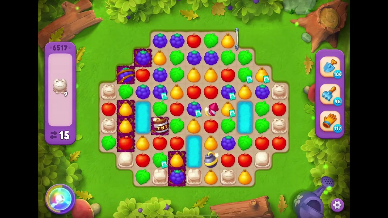 m.gardenです。 GardenScapes Level 6517 no boosters - YouTube