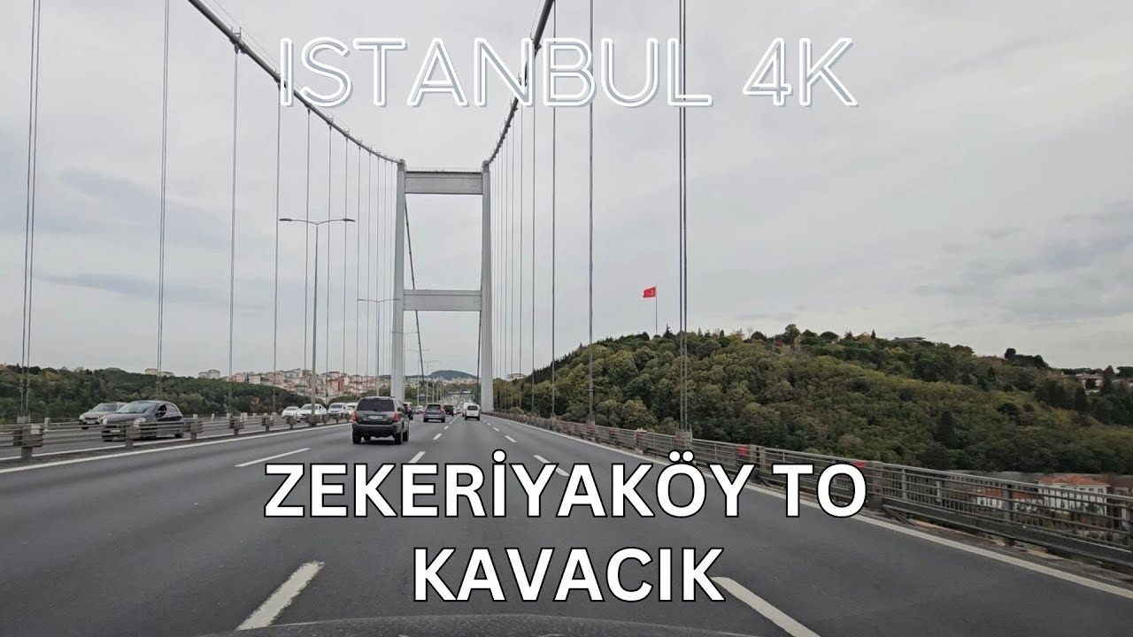 Istanbul 4K Drive | Zekeriyaköy to Kavacık | Virtual Drive and Sightseeing Video | October 2025
