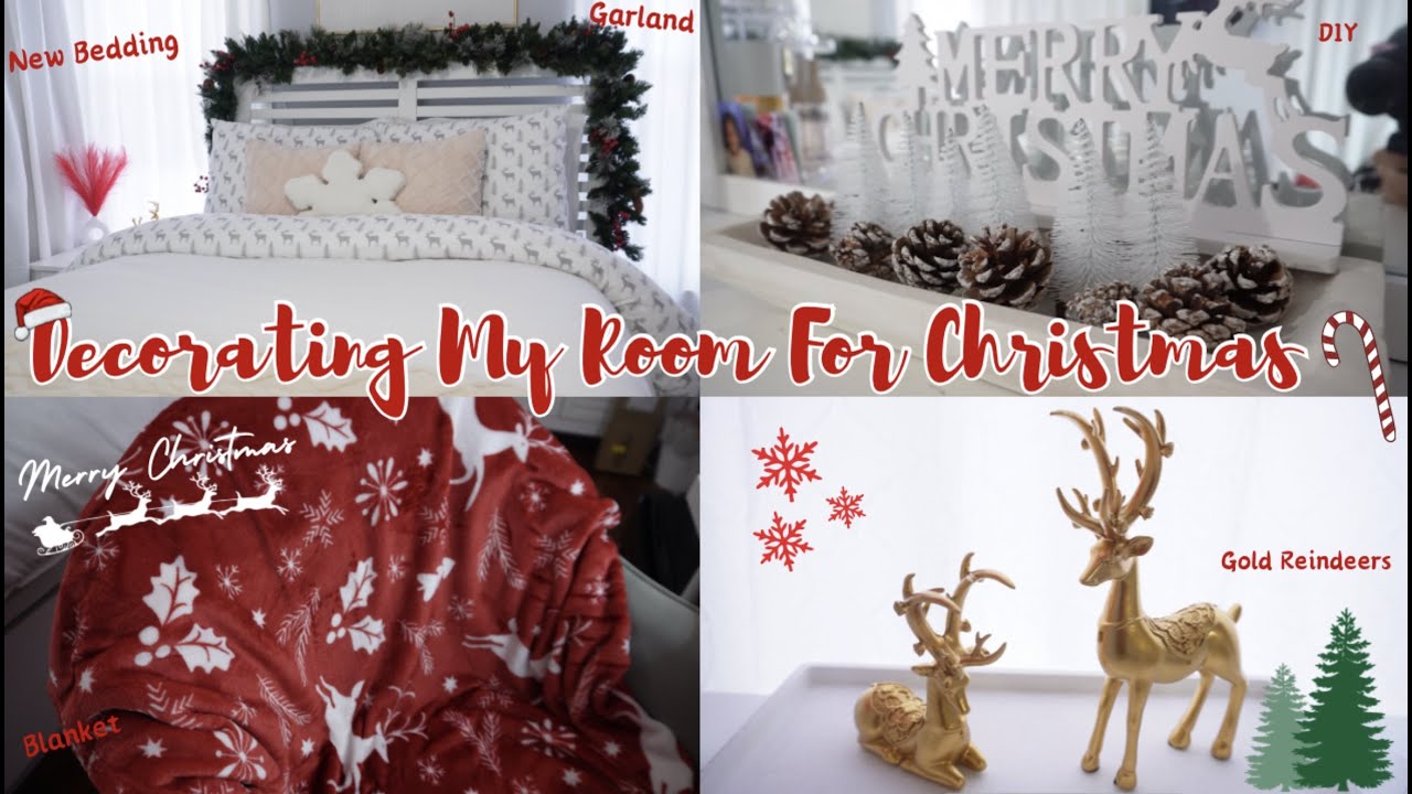 DECORATE MY ROOM FOR CHRISTMAS WITH ME 2023 🎄 (Heavy Christmas Vibes