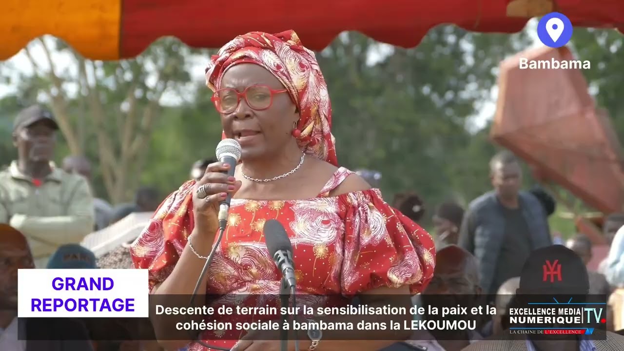 Descente de terrain sur la sensibilisation de la paix et la cohésion sociale à bambama 
