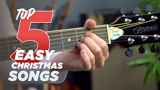Play 5 EASY Christmas Songs on Guitar