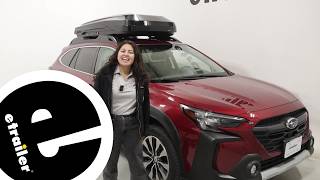 etrailer | Test Fitting the Inno 855 Rooftop Cargo Box on a 2024 Subaru Outback Wagon screenshot 5