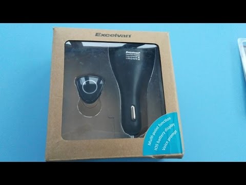 Bluetooth-гарнитура и автомобильное зарядное устройство Excelvan R6000