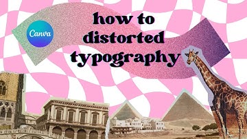 Distorted Typography with Canva: Create Eye-catching Designs for Free  #canva #DistortedTypography