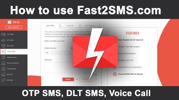 How to use Fast2SMS for Sending Bulk SMS | DLT SMS API | OTP SMS API | Voice Call | Bulk SMS Service
