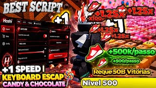 +1 SPEED KEYBOARD ESCAPE 🍭 CANDY & CHOCOLATE 🍫 | SCRIPT BRUTAL PARA FARMEAR EN AUTOMÁTICO | ROBLOX 🫡