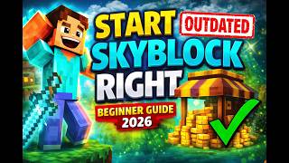 Hypixel SkyBlock Beginner Guide 2026 🔥 | Fast Level 7 + Bazaar Unlock