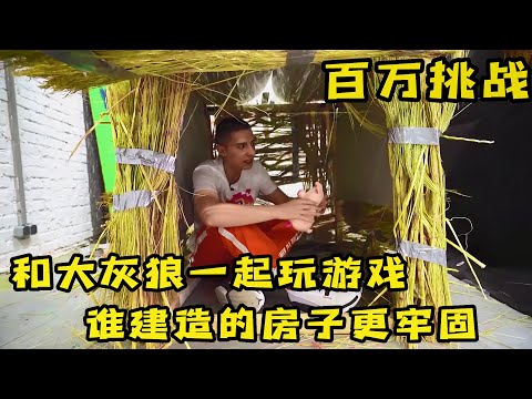 和大灰狼一起玩有多刺激，赢了获得10万大奖，输了就要被吃掉