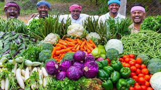 Colorful Vegetable Soup Recipe | Grand Vegetables Cutting & Cooking | Healthy Soup Recipe