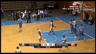 Crvena Zvezda - Levski 9958 24.12.2014, Zakucavanje Nikole Kalinica
