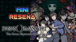 Mini Reseña PARANORMASIGHT: The Seven Mysteries of Honjo - ¡Meyito del bueno! | 3GB