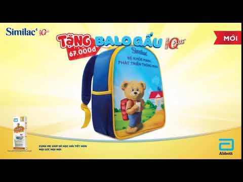 Video TẶNG BALO GẤU EYE-Q KHI MUA BỐN LỐC SIMILAC 4 DẠNG NƯỚC - youtube