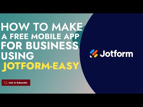 How To Make A Free Business Mobile App Jotform in 2023! Step by Step