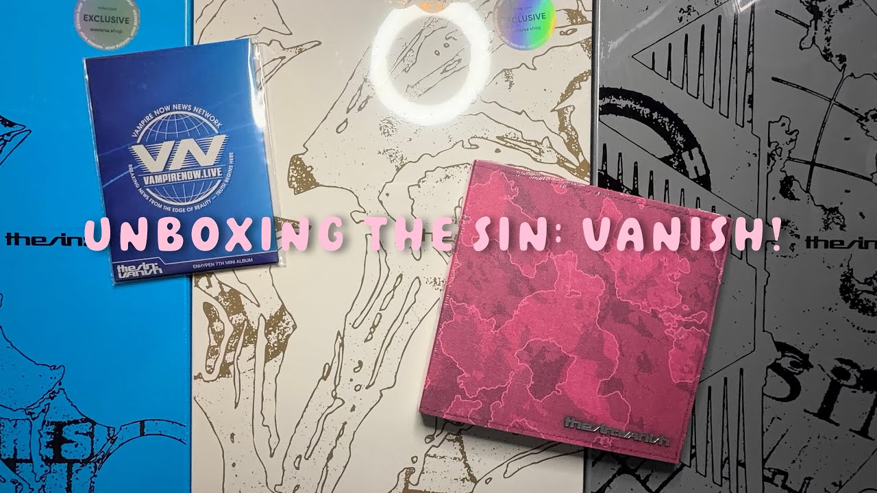 unboxing enhypen's 7th mini album 'the sin: vanish' || 5 copies