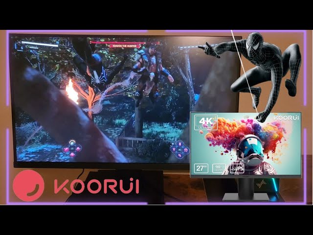 KOORUI Monitor 27 Pulgadas, 4K Monitors PC, Pantallas Ordenador 27