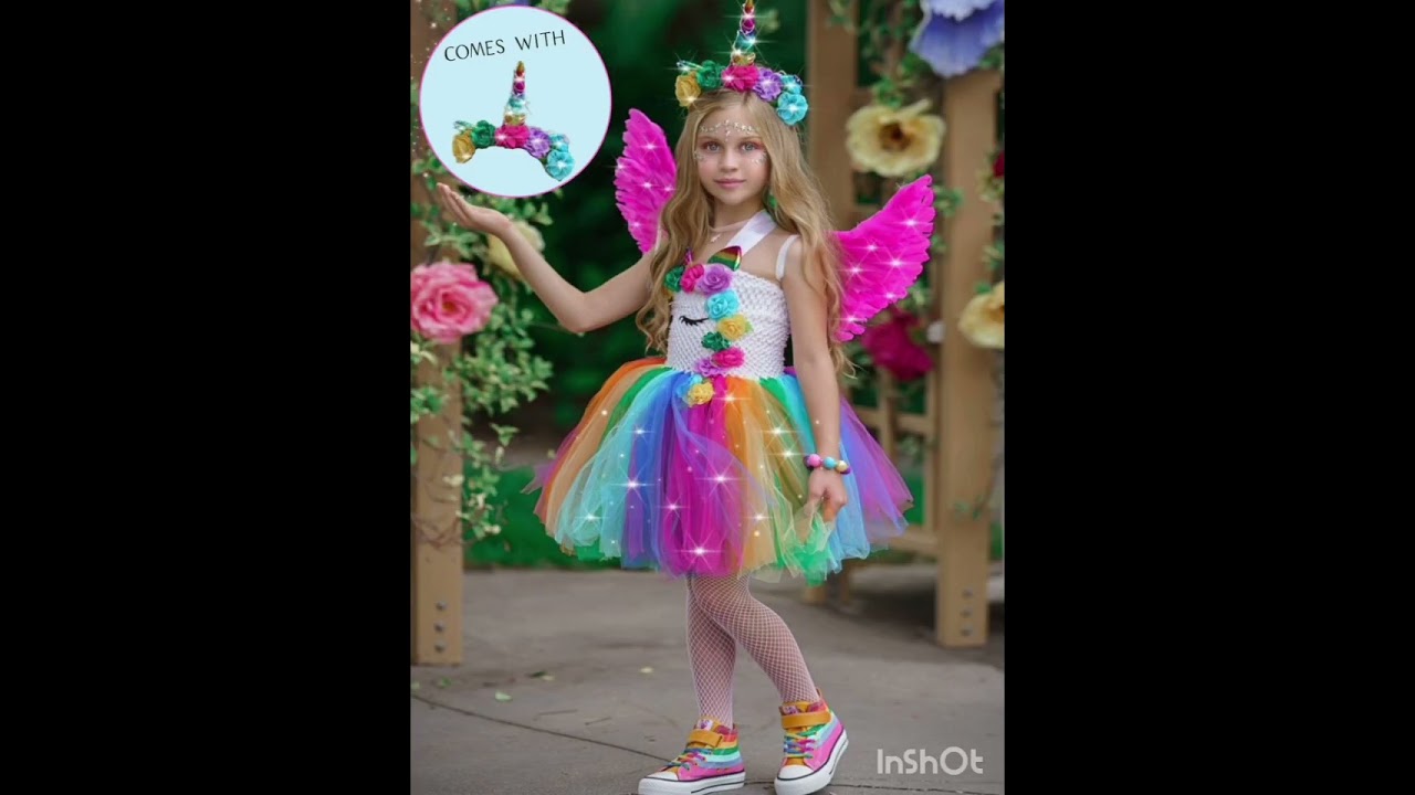Unicorn theme dress collection for kids