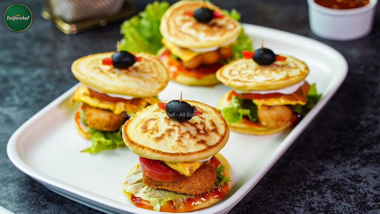 Pancake Sliders (Recipes for Kids) by SooperChef