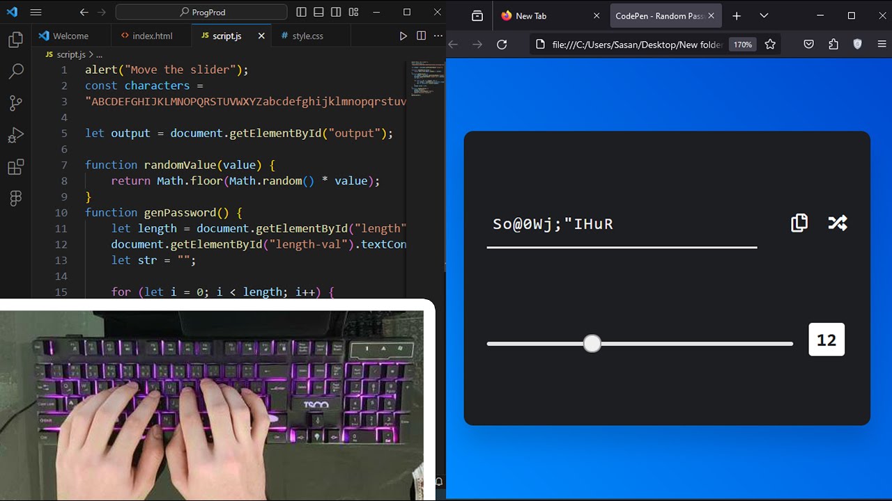 Build a Random Password Generator with HTML CSS and JavaScript - YouTube