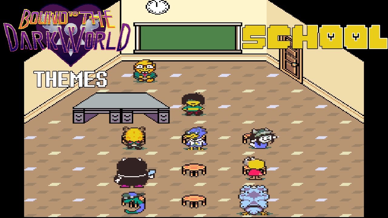 Bound to the Dark World ( Earthbound Deltarune ROM Hack ) - School Theme