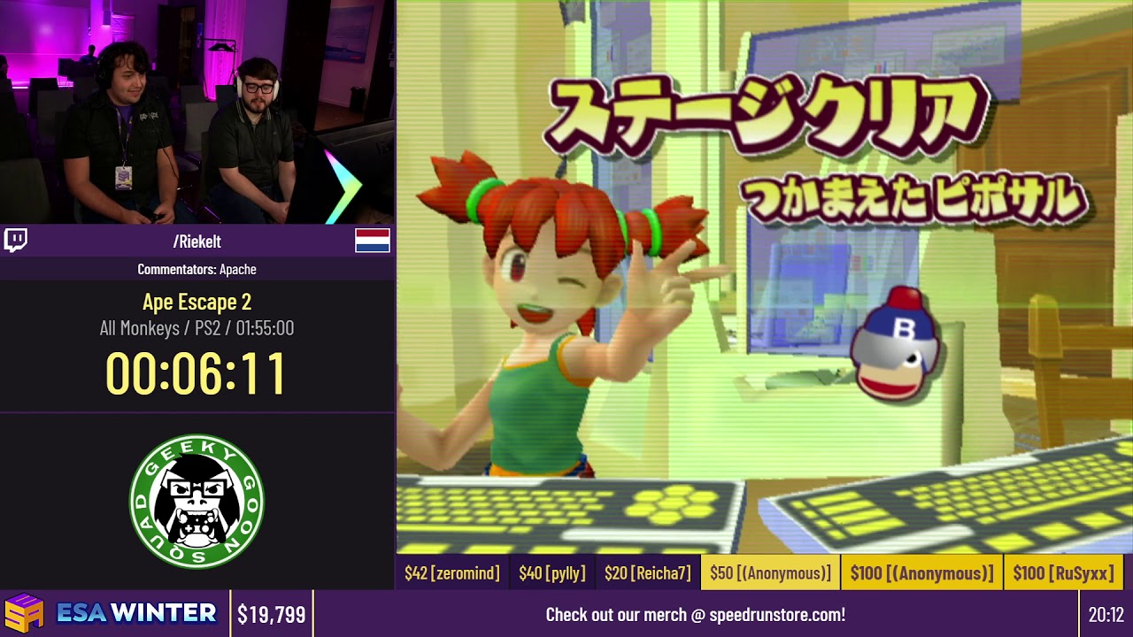 Ape Escape 2 [All Monkeys] by Riekelt - 