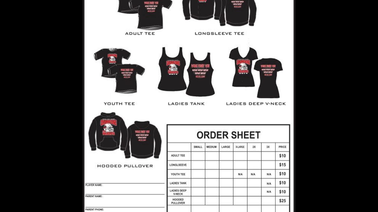 Custom T Shirt Order Form Template from i.ytimg.com