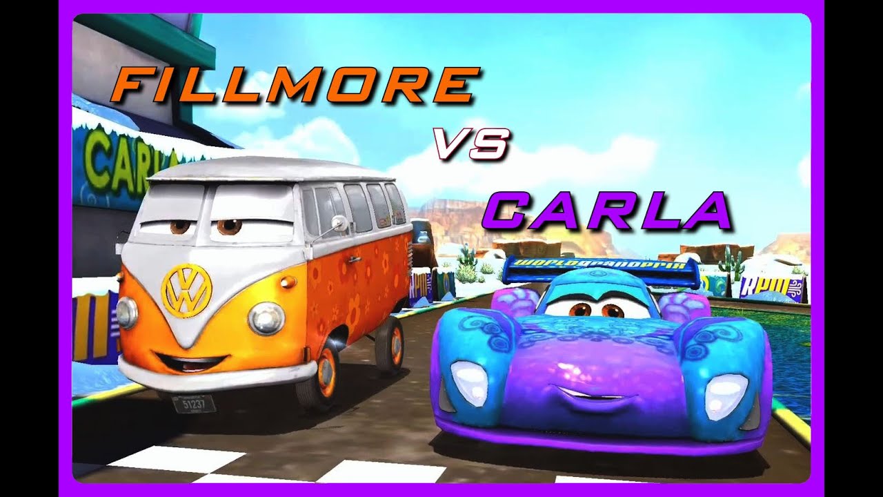 Disney Pixar Cars Fast as Lightning - Carla Stage 2/4 vs Fillmore, Flo