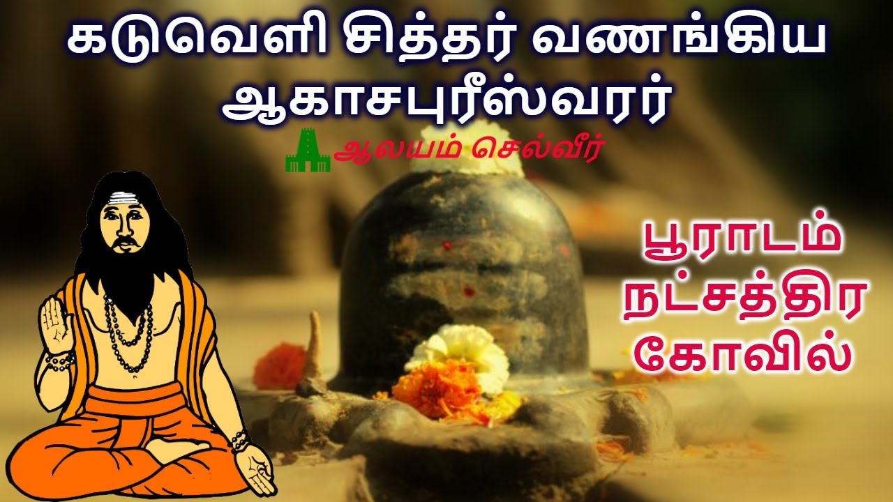 கடுவெளி சித்தர் வணங்கிய ஆகாசபுரீஸ்வரர்  | பூராடம் நட்சத்திர கோவில் | Kaduveli Siddhar Temple